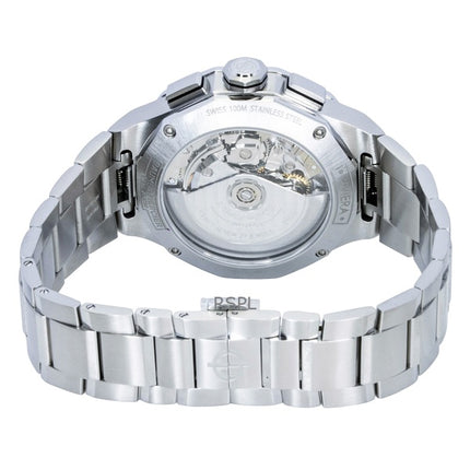 Reloj Baume &amp; Mercier Riviera Chronograph de acero inoxidable con esfera blanca, automático M0A10827, resistente al agua hasta 100 m para hombre