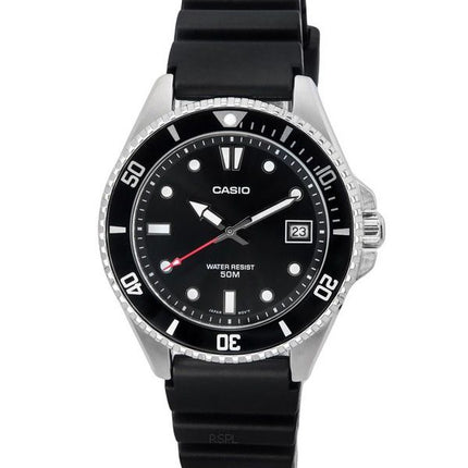 Reloj Casio MDV-10-1A1 de cuarzo con esfera negra y correa de resina analógica estándar para hombre