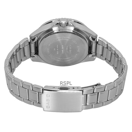 Reloj Casio analÃ³gico estÃ¡ndar Pepsi bisel acero inoxidable esfera negra cuarzo MDV-10D-1A3 para hombre