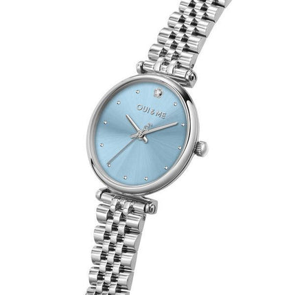 Reloj para mujer Oui &amp, Me Etoile de acero inoxidable con esfera azul y cuarzo ME010293