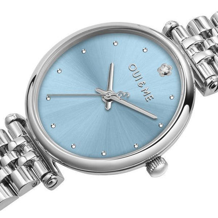 Reloj para mujer Oui &amp, Me Etoile de acero inoxidable con esfera azul y cuarzo ME010293