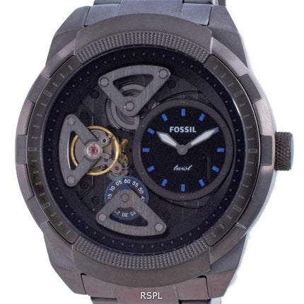 Reloj Fossil Bronson Twist Semi Skeleton de acero inoxidable de Automática ME1171 para hombre