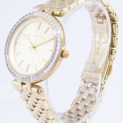 Michael Kors Darci Mini cristales tono oro MK3365 reloj de mujeres