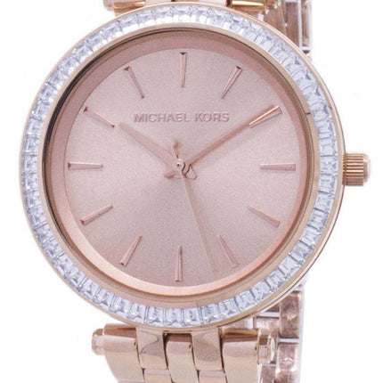 Michael Kors Darci Mini cristales rosa dorado MK3366 reloj de mujeres
