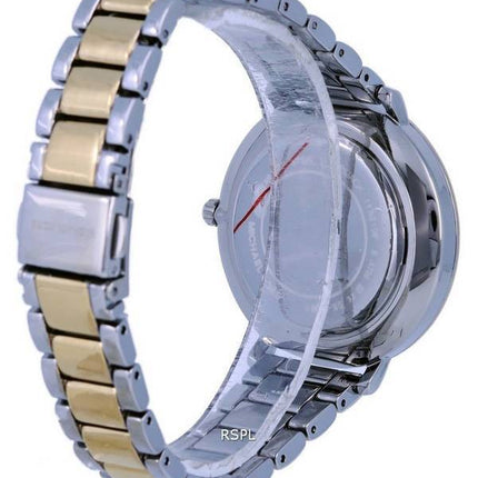 Michael Kors Pyper Crystal Accents Two Tone acero inoxidable cuarzo MK4595 Watch de Women es