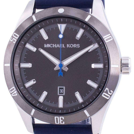 Michael Kors Layton Grey Dial Silicone Strap Quartz MK8818 Reloj para hombre
