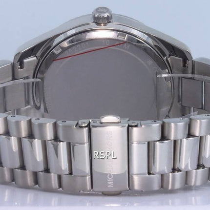 Reloj Michael Kors Lexington de acero inoxidable multifunción con esfera negra de cuarzo MK8946 100M para hombre