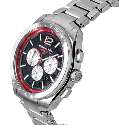 Reloj Michael Kors Accelerator 2.0 Oversized Chronograph de acero inoxidable con esfera negra y cuarzo MK9176 para hombre