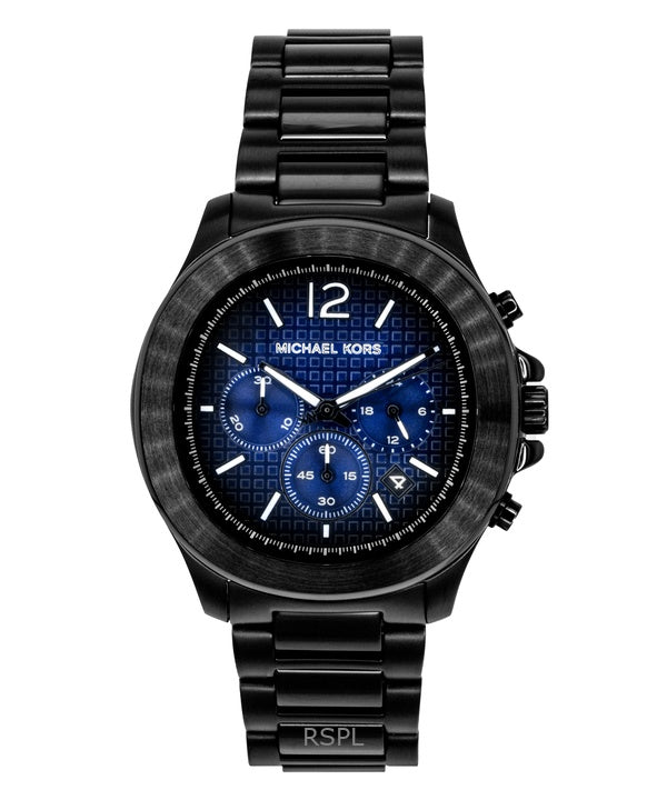 Reloj Michael Kors Sage de gran tamaño con cronógrafo de acero inoxidable y esfera azul de cuarzo MK9193 para hombre