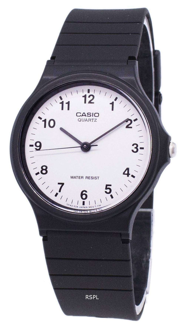 Reloj Casio Classic analógico de cuarzo con esfera blanca MQ-24-7BLDF MQ-24-7BL para hombre reacondicionado