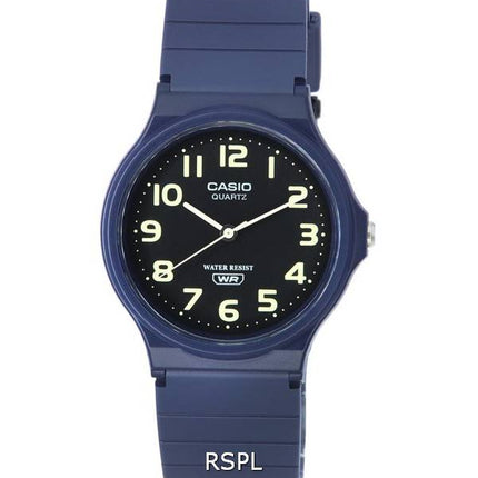 Reloj Casio analógico estándar con esfera negra de cuarzo MQ-24UC-2B MQ24UC-2B para hombre