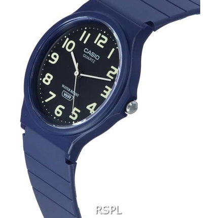 Reloj Casio analógico estándar con esfera negra de cuarzo MQ-24UC-2B MQ24UC-2B para hombre