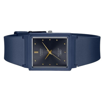 Reloj Casio POP analógico de resina azul oscuro con correa de cuarzo y esfera negra MQ-38UC-2A1 para mujer