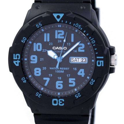 Reloj Casio cuarzo 100M analógico Dial negro MRW-200H-2BVDF MRW-200H-2BV hombres