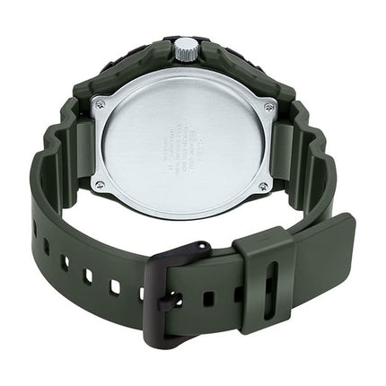 Casio Analog Army Green Resin Band Cuarzo MRW-210H-3A MRW210H-3 100M Reloj para hombre