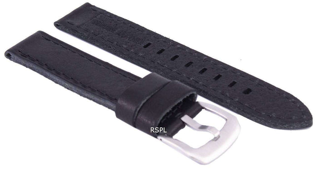 Correa de cuero marca negro Ratio 20mm
