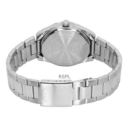 Reloj Casio Standard analógico de acero inoxidable con esfera verde de cuarzo MTP-1302DA-3AV para hombre