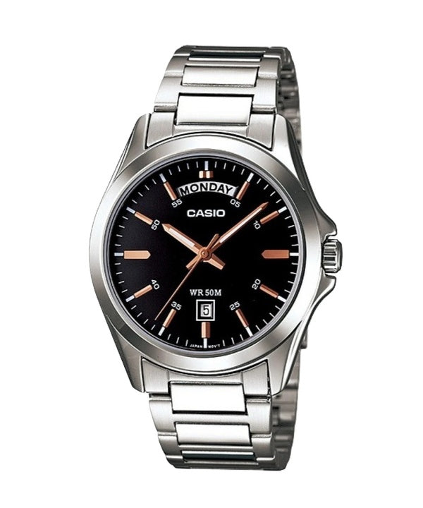 Casio analógico cuarzo MTP-D 1370-1A2V MTP1370D-1A2V reloj de Men