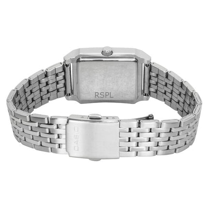 Reloj Casio Standard analógico de acero inoxidable con esfera blanca de cuarzo MTP-B190D-7BV para hombre
