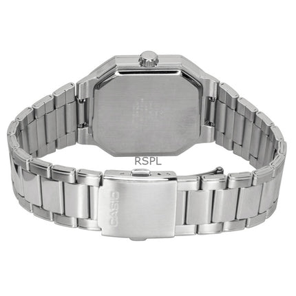 Reloj Casio analógico de acero inoxidable con esfera azul de cuarzo MTP-B195D-2AV para hombre
