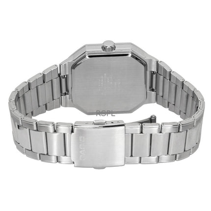 Reloj Casio analógico de acero inoxidable con esfera verde de cuarzo MTP-B195D-3AV para hombre