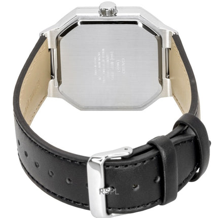 Reloj Casio analógico de cuarzo con correa de cuero y esfera verde MTP-B195L-3AV para hombre