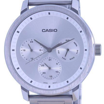Reloj Casio analÃ³gico plateado de acero inoxidable MTP-B305D-7E MTPB305D-7 para hombre
