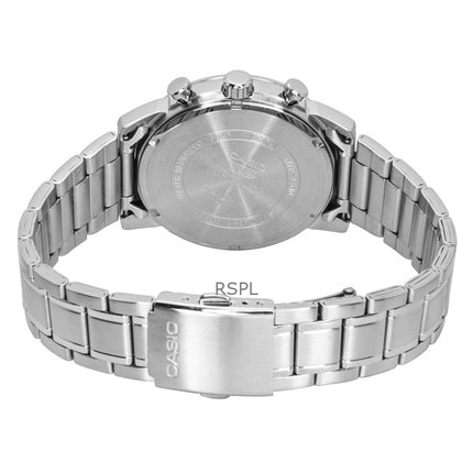 Reloj Casio Cronógrafo Analógico de Acero Inoxidable con Esfera Marrón de Cuarzo MTP-E510D-5AV para Hombre