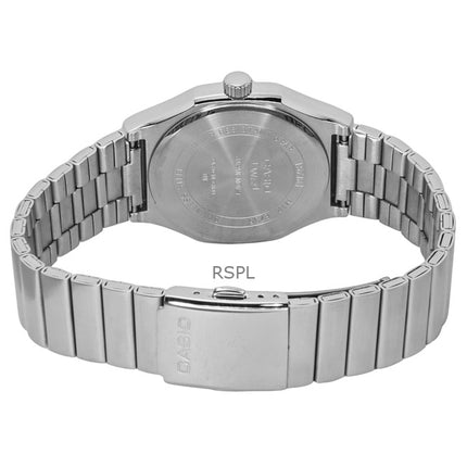 Reloj Casio Standard analógico de acero inoxidable con esfera negra de cuarzo MTP-E735D-1AV para hombre