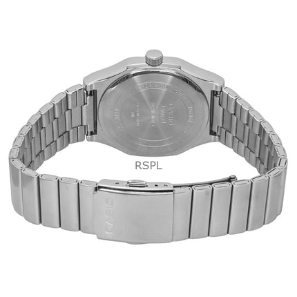 Reloj Casio Standard analógico de acero inoxidable con esfera plateada de cuarzo MTP-E735D-7AV para hombre