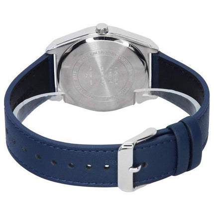 Reloj Casio estándar analógico fase lunar esfera blanca correa de cuero cuarzo MTP-M300L-7A MTPM300L-7 para hombre
