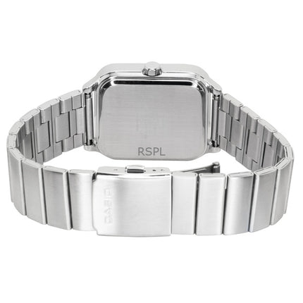 Reloj Casio Standard Analog de acero inoxidable con esfera blanca y movimiento de cuarzo MTP-M306D-7AV para hombre