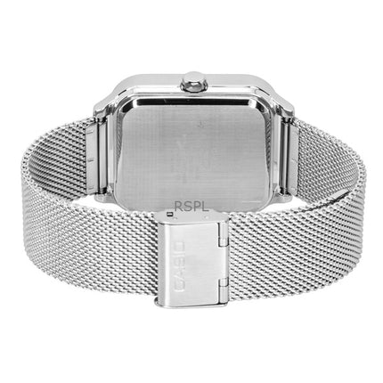 Reloj Casio Standard Analog de acero inoxidable con esfera gris y movimiento de cuarzo para hombre MTP-M306M-8AV