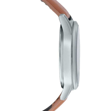 Reloj Casio de cuarzo analógico de acero inoxidable con esfera azul MTP-V005L-2B5 MTPV005L-2 para hombre