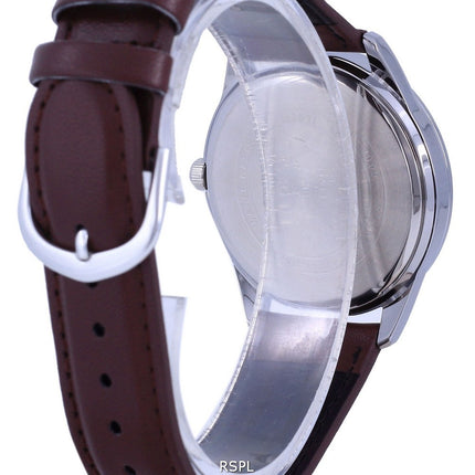 Reloj Casio de cuarzo analógico de acero inoxidable con esfera plateada MTP-V005L-7B5 MTPV005L-7 para hombre