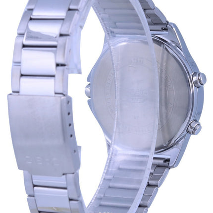 Reloj Casio analÃ³gico digital con esfera negra de acero inoxidable MTP-VC01D-1E MTPVC01D-1 para hombre