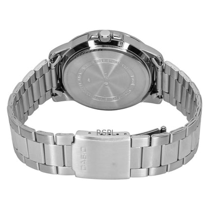 Reloj Casio Enticer analógico de acero inoxidable con esfera azul de cuarzo MTP-VD01D-2BV para hombre