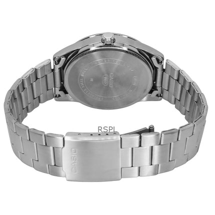 Reloj Casio estándar analógico de acero inoxidable con esfera azul y cuarzo MTP-VD03D-2A2 para hombre