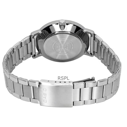 Reloj Casio Standard analógico de acero inoxidable con esfera verde de cuarzo MTP-VT03D-3B para hombre