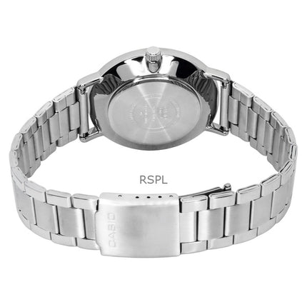 Reloj Casio Standard analógico de acero inoxidable con esfera blanca de cuarzo MTP-VT04D-7E para hombre