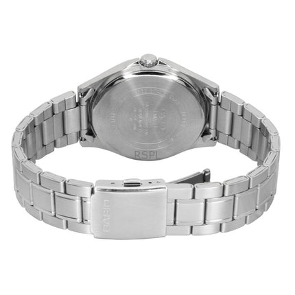 Reloj Casio Standard analógico de acero inoxidable con esfera azul de cuarzo MTS-115D-2A1V para hombre