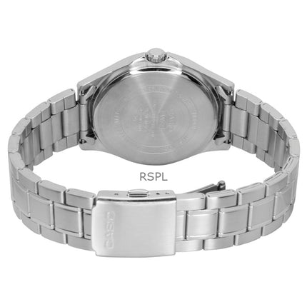 Reloj Casio Standard analógico de acero inoxidable con esfera plateada de cuarzo MTS-115D-7AV para hombre