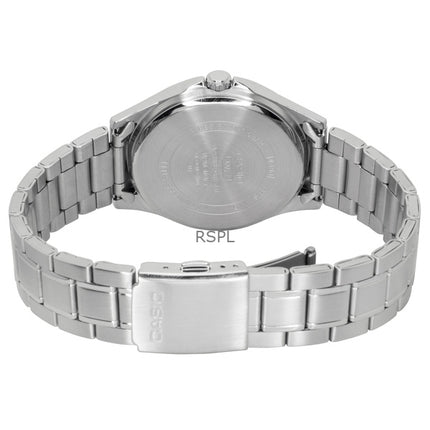Reloj Casio Standard analógico de acero inoxidable con esfera gris de cuarzo MTS-115D-8AV para hombre