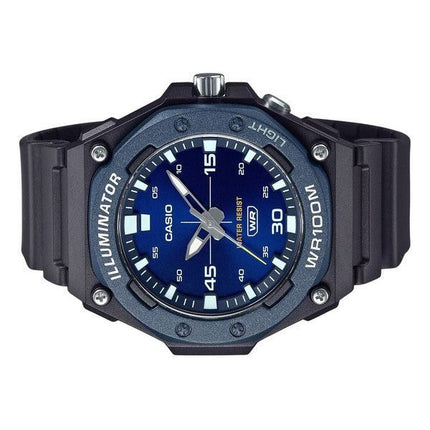 Reloj para hombre Casio MW-620H-2AV 100M con correa de resina analógica estándar y esfera azul de cuarzo