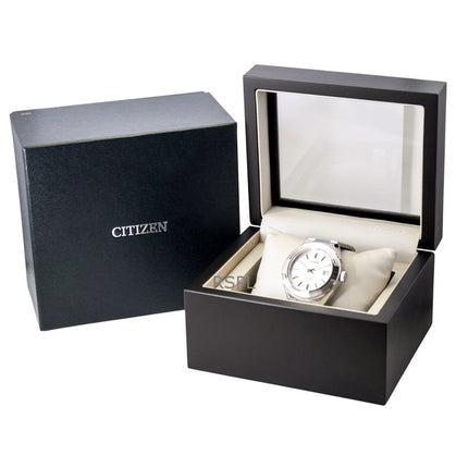 Reloj Citizen Serie 8 automático de acero inoxidable con esfera plateada NA1000-88A 100M para hombre