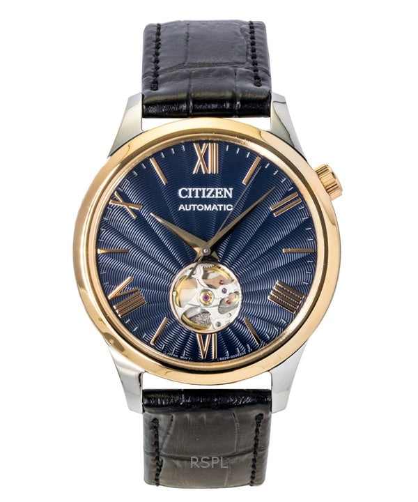 Reloj Citizen NH9136-02L automático con correa de piel y esfera azul para hombre