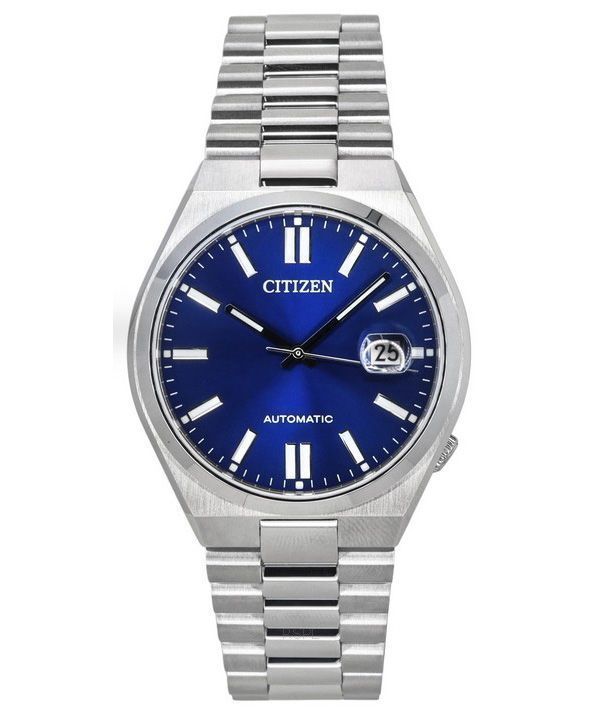Reloj Citizen Tsuyosa de acero inoxidable con esfera azul automático NJ0150-81L para hombre