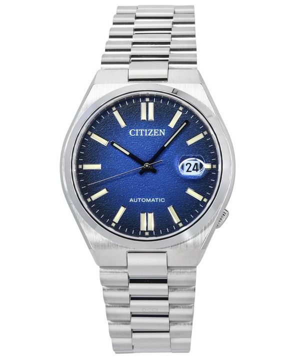 Reloj Citizen Tsuyosa automático con esfera azul de acero inoxidable NJ0151-88L para hombre
