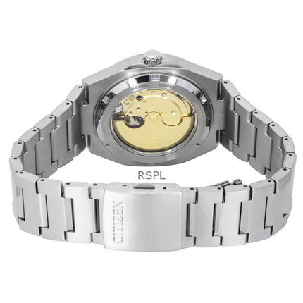 Reloj Citizen Zenshin Super Titanium con esfera plateada, automático, NJ0180-80A, 100 m, para hombre