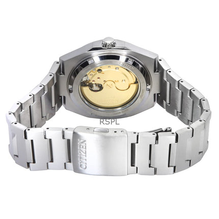 Reloj Citizen Zenshin Super Titanium con esfera azul, automático, NJ0180-80L, 100 m, para hombre